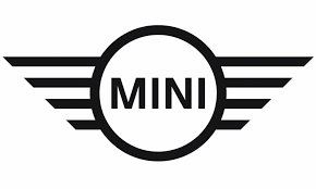 Black and white mini coop logo