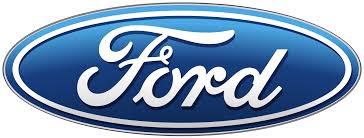 Blue and white Ford logo