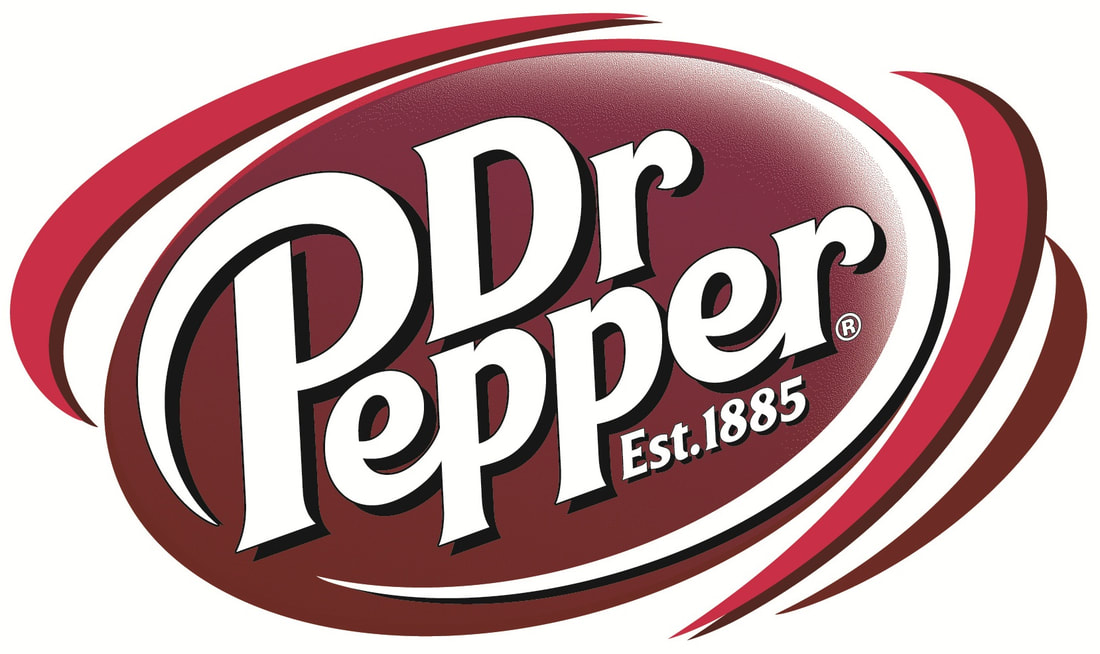 Red and white Dr. Pepper logo